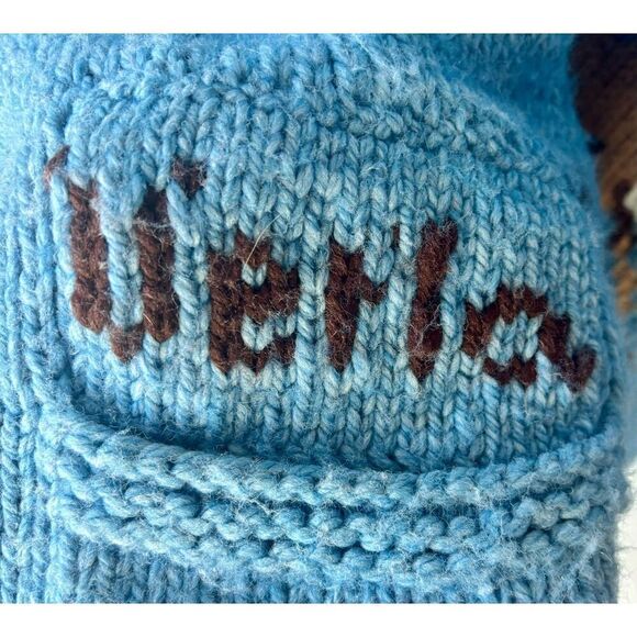 Vintage Handmade Knitted Lined Stag Deer Sweater - Picture 6 of 11